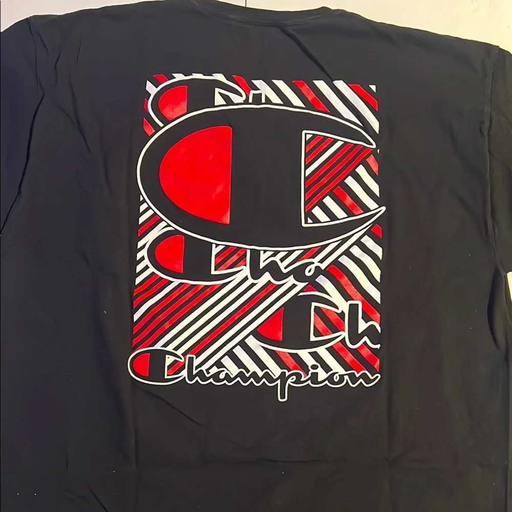 Champion Men's Black T-Shirt 2XL - Picture 9 of 11